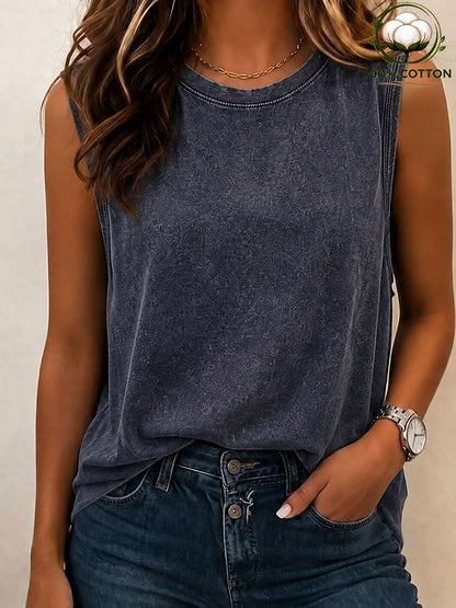 Women's 100% Cotton Crew Neck Tee