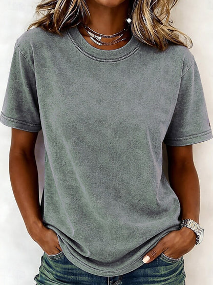 Crew Neck 100% Cotton Tee