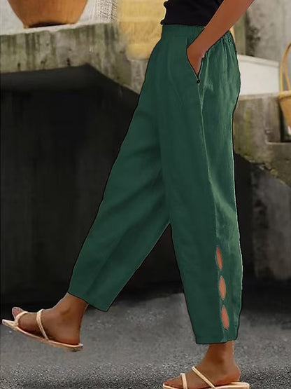 Women's Cotton Blend Chino Pants