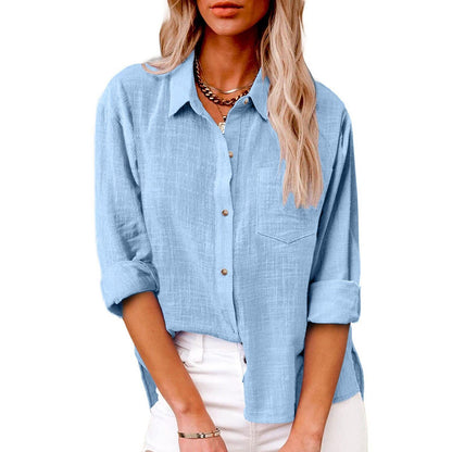 Women's Button Up 100% Cotton Shirt