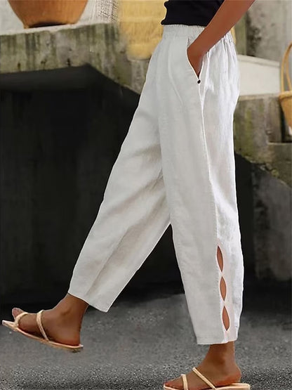 Women's Cotton Blend Chino Pants