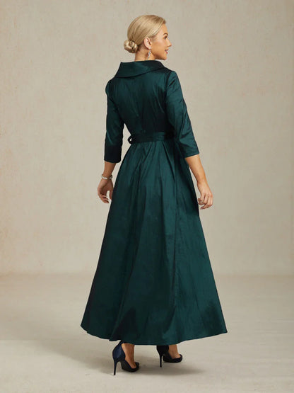 Florales Chiffon-Abendkleid mit asymmetrischem Saum