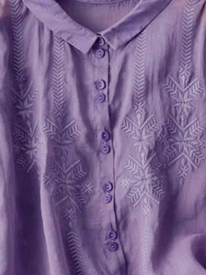 Women's Embroidered 100% Cotton Blouse