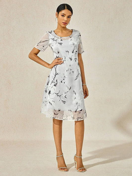 Floral Chiffon Summer Dress