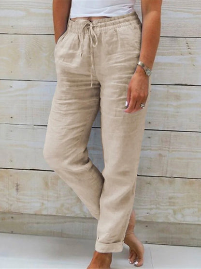 Summer Essential Cotton Linen Pants