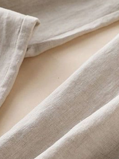 Women's Cotton Linen Wide Leg Pants