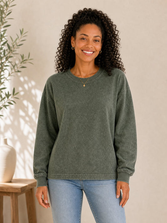100% Cotton Crewneck Sweatshirt