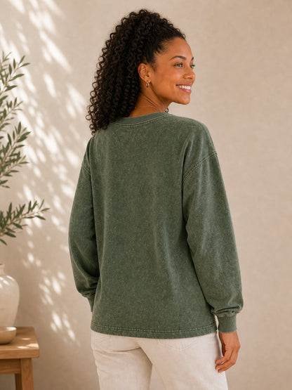 100% Cotton Crewneck Sweatshirt
