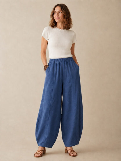 Premium Linen Loose-Fit Casual Pants