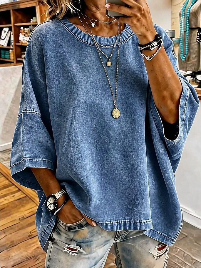Washed 100% Cotton Blouse