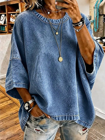 Washed 100% Cotton Blouse