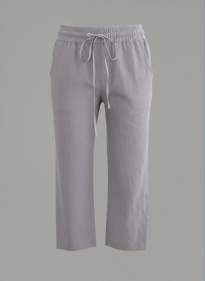 Capri Cotton Linen Pants