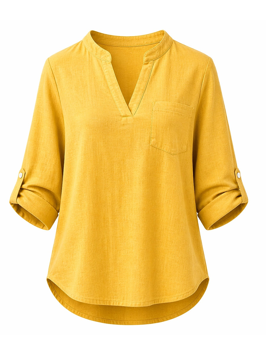Everyday Cotton Linen Blouse