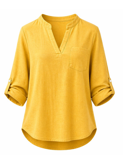 Everyday Cotton Linen Blouse