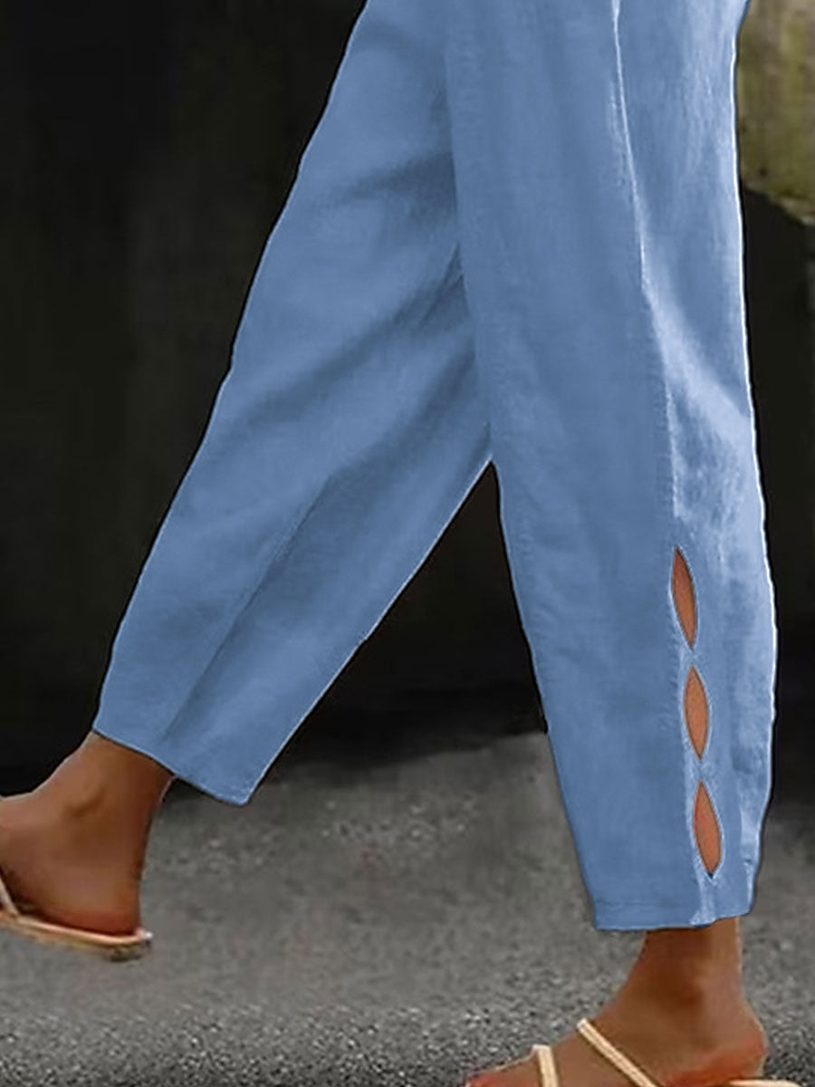 Women's Cotton Blend Chino Pants