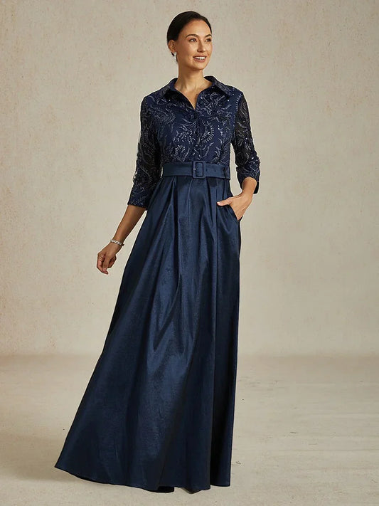 Florales Chiffon-Abendkleid mit asymmetrischem Saum