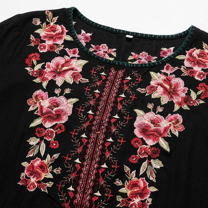 Embroidered 100% Cotton Tunic Shirt