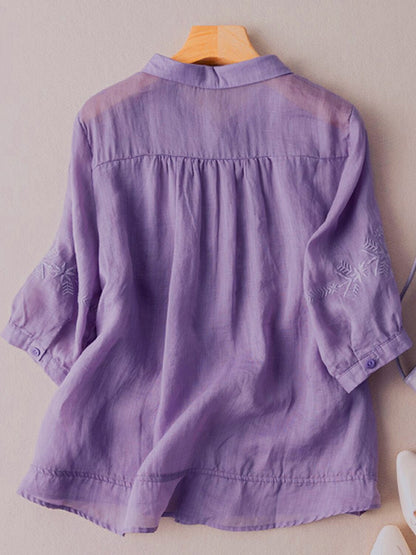 Women's Embroidered 100% Cotton Blouse