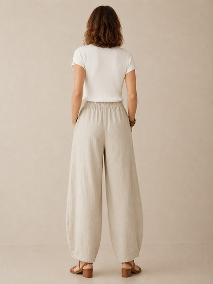 Premium Linen Loose-Fit Casual Pants