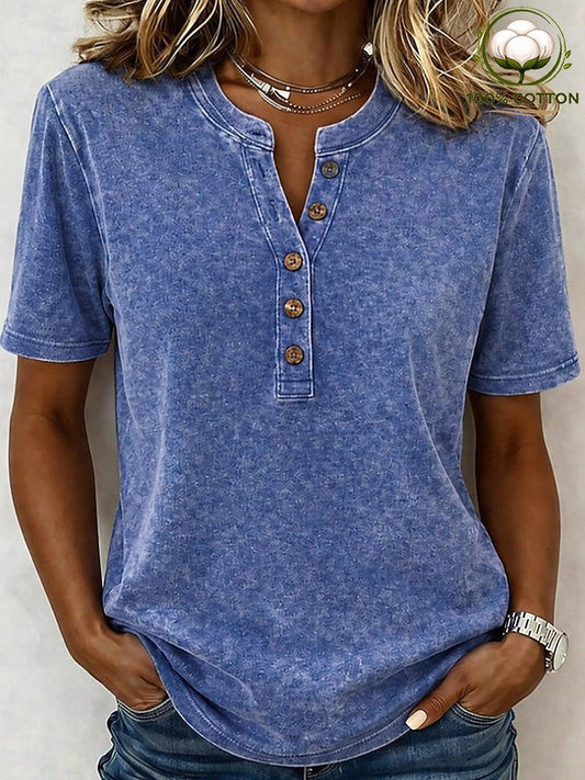 Women's 100% Cotton Short Sleeve Tee