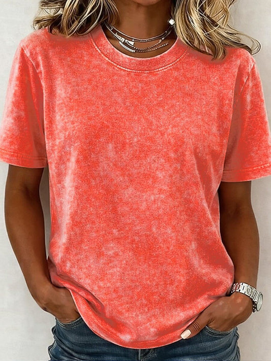 Women's 100% Cotton Crew Neck Tee