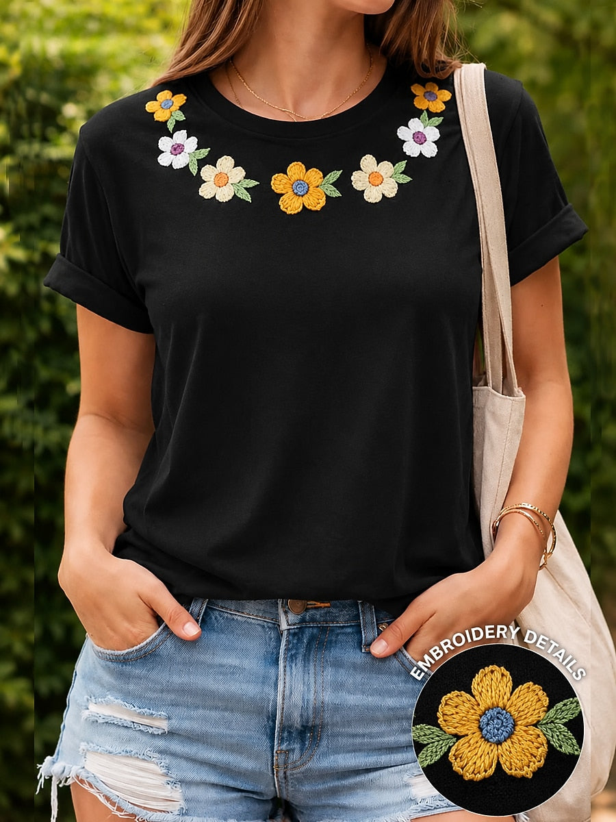 Vintage Floral 100% Cotton Tee