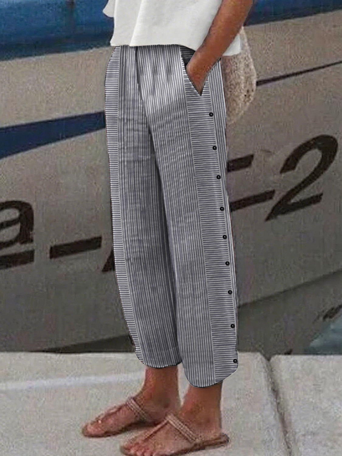 Women's Cotton Blend Capri Pants