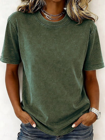 Crew Neck 100% Cotton Tee