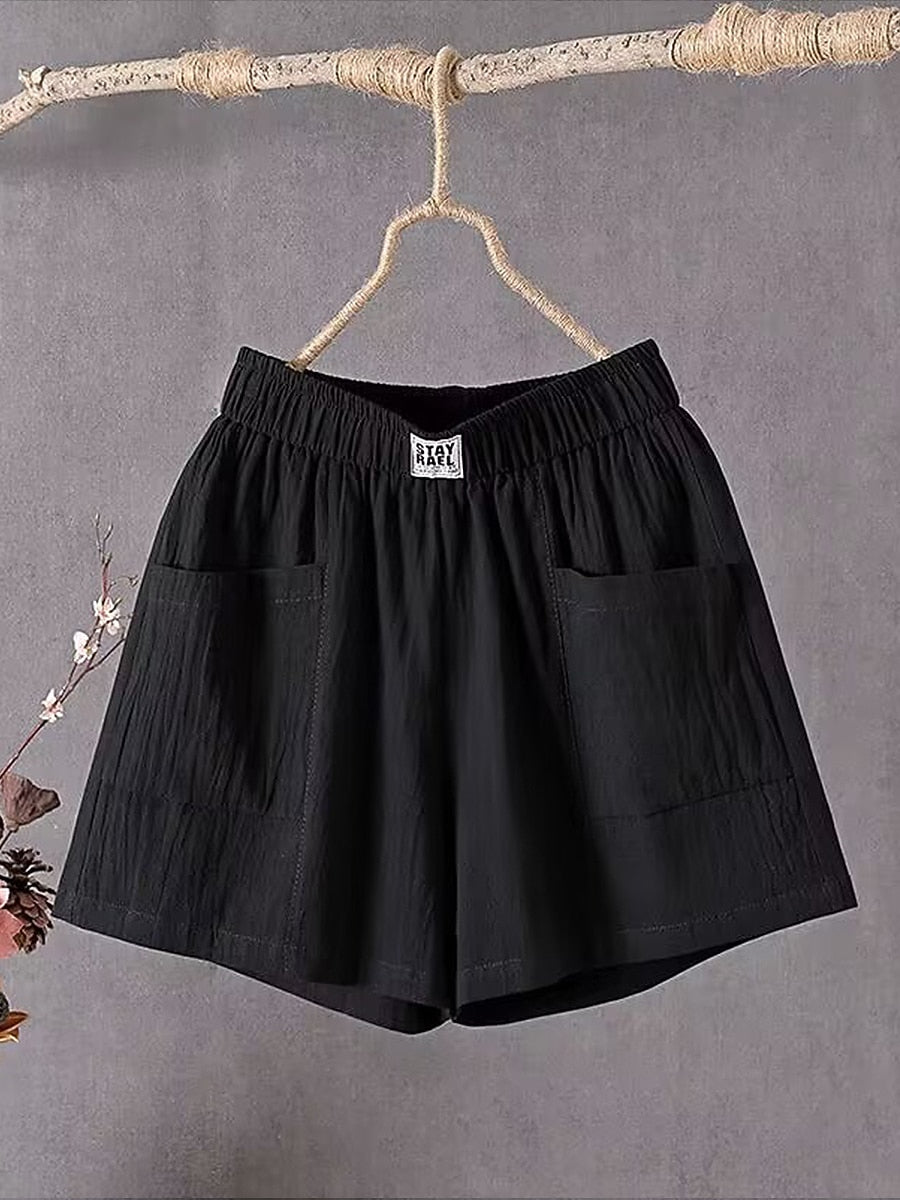 Women's Cotton Linen Vacation Shorts