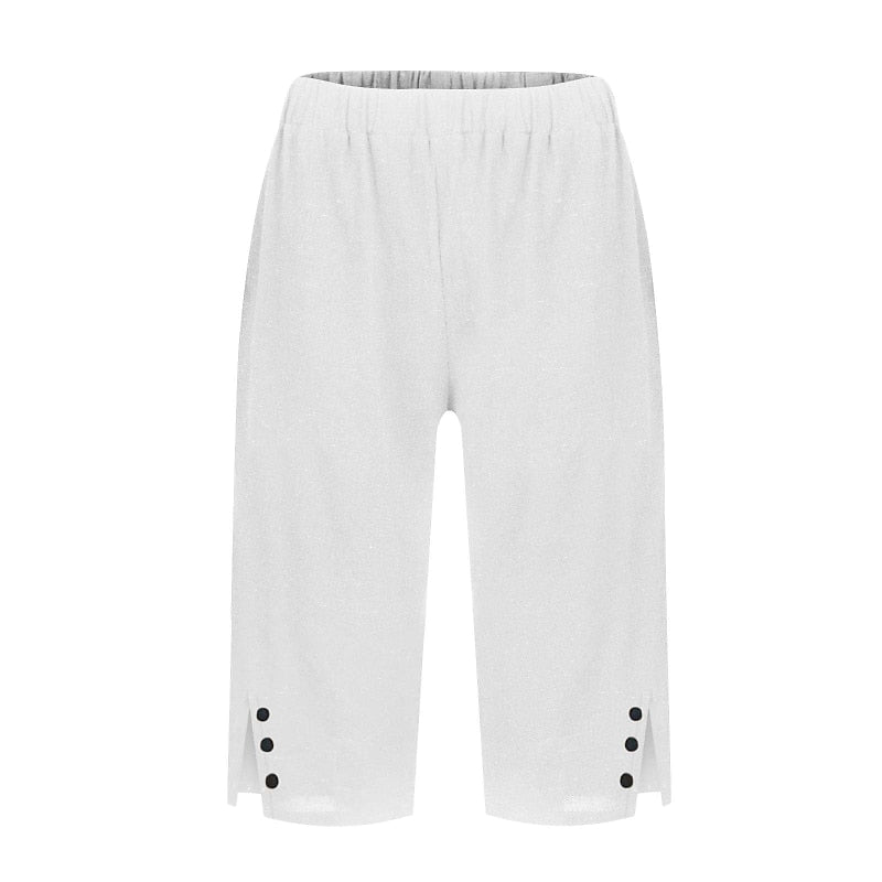 Women's 100% Cotton Capri Pants