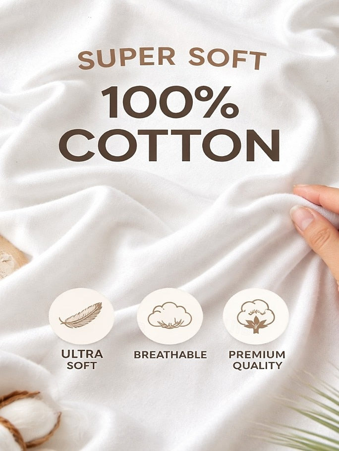 Women's 100% Cotton V Neck Tee