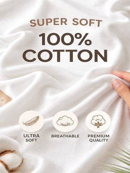Women's 100% Cotton V Neck Tee
