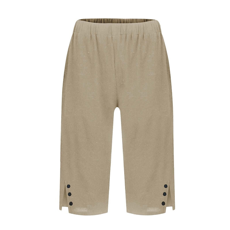 Women's 100% Cotton Capri Pants