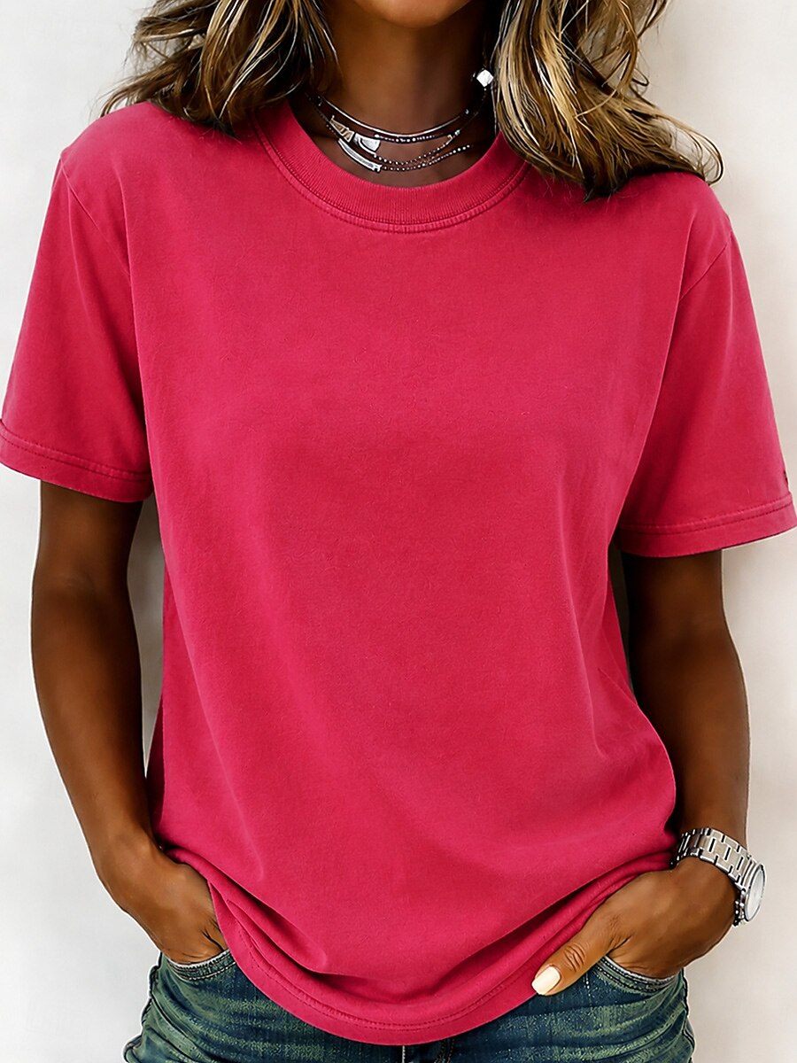 100% Cotton Crew Neck Tee