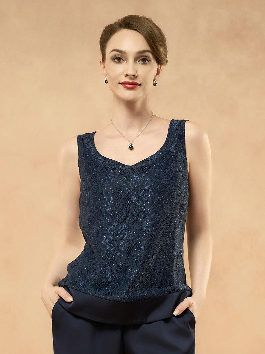 Grünes Chiffon-Set mit Blumenmuster und Schleife