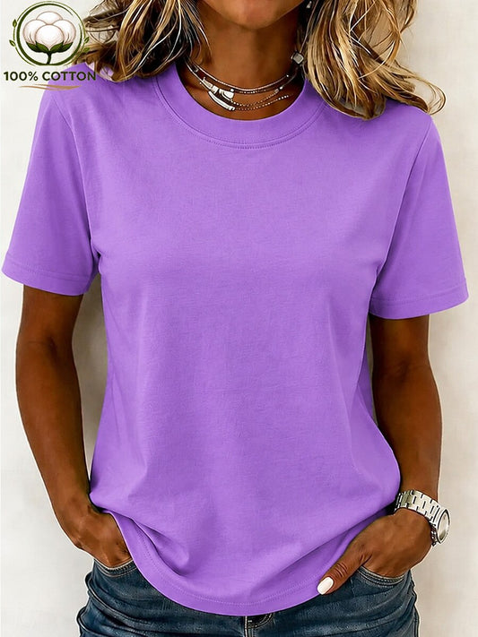 Crew Neck 100% Cotton Top