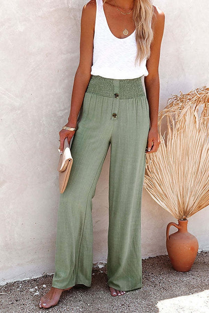 Effortless Cotton Linen Culotte Pants
