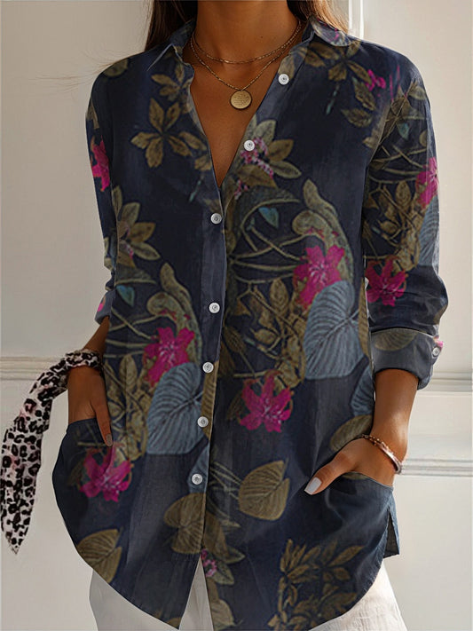 100% Cotton Boho Print Shirt