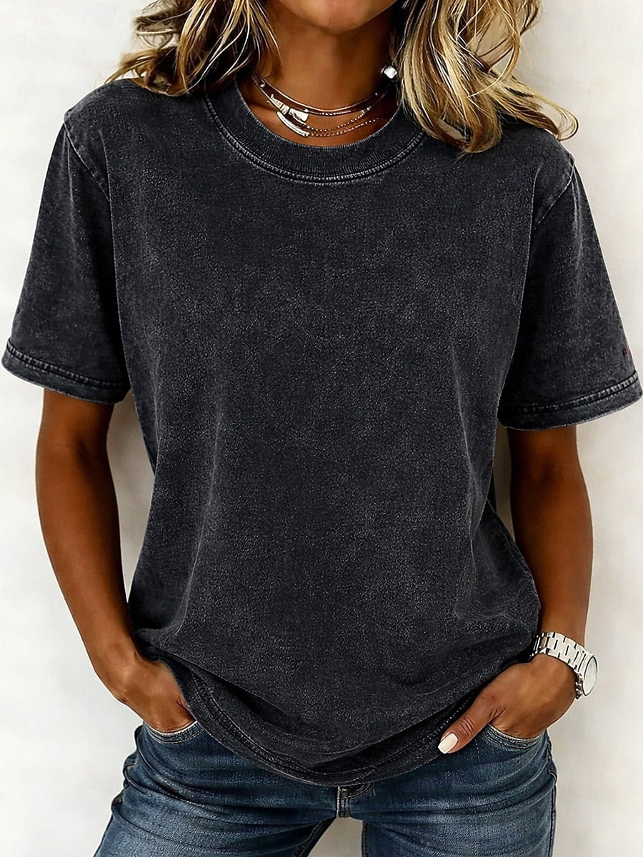 Crew Neck 100% Cotton Tee