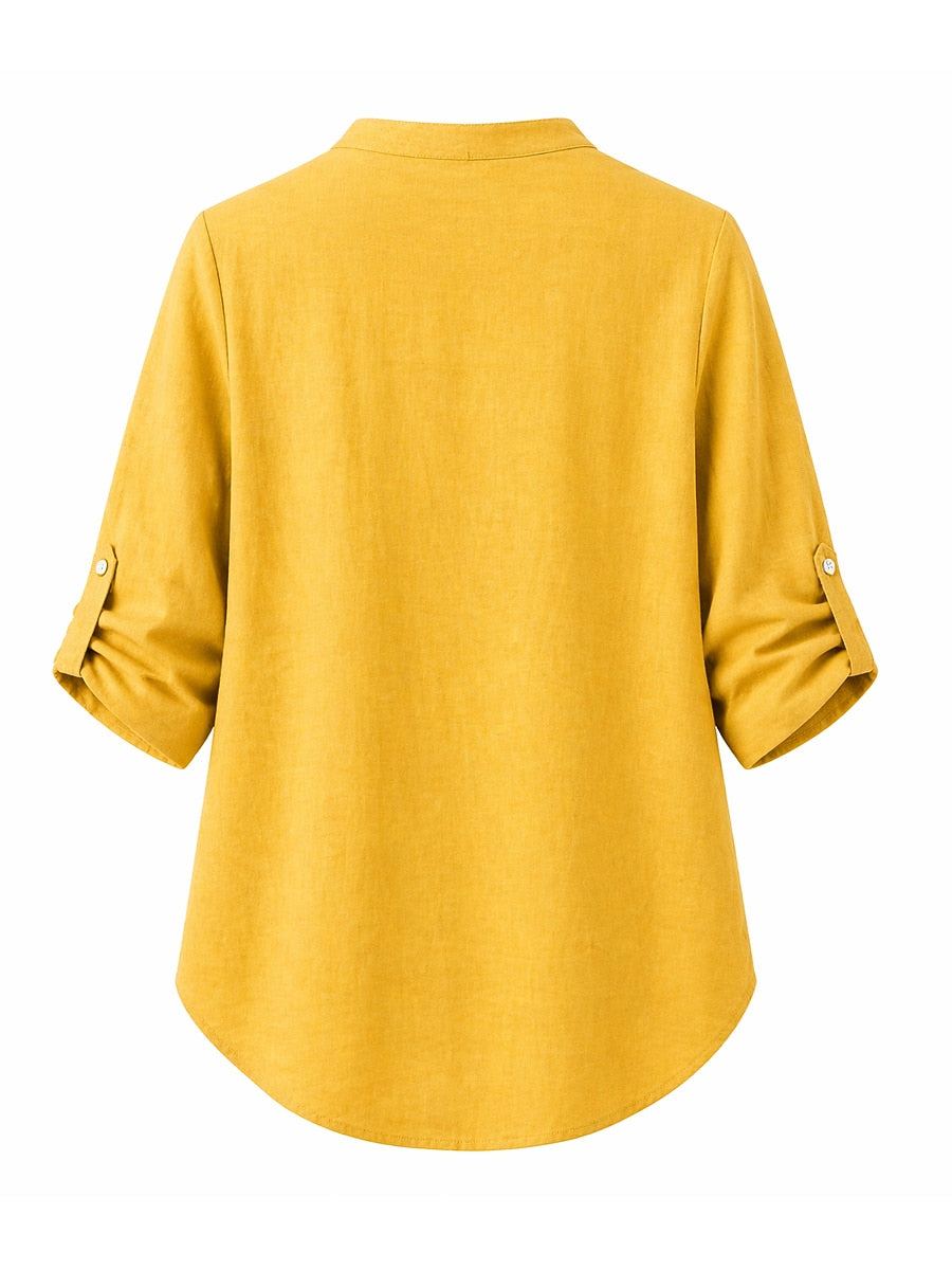 Everyday Cotton Linen Blouse
