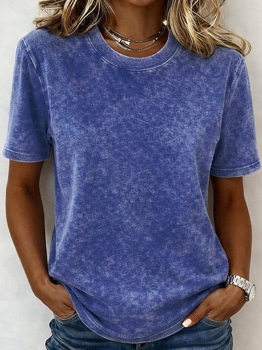 Women's 100% Cotton Crew Neck Tee