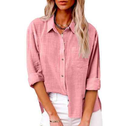 Women's Button Up 100% Cotton Shirt