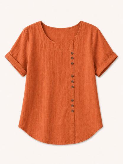 Button 100% Cotton Blouse
