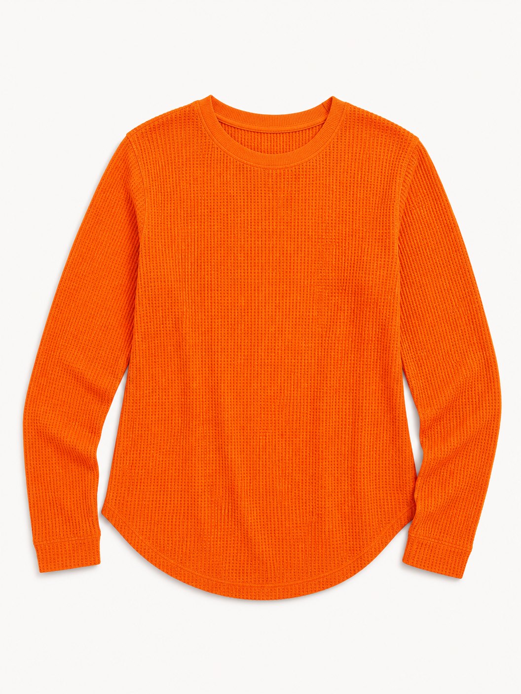 Waffle Cotton Crew Neck Shirt