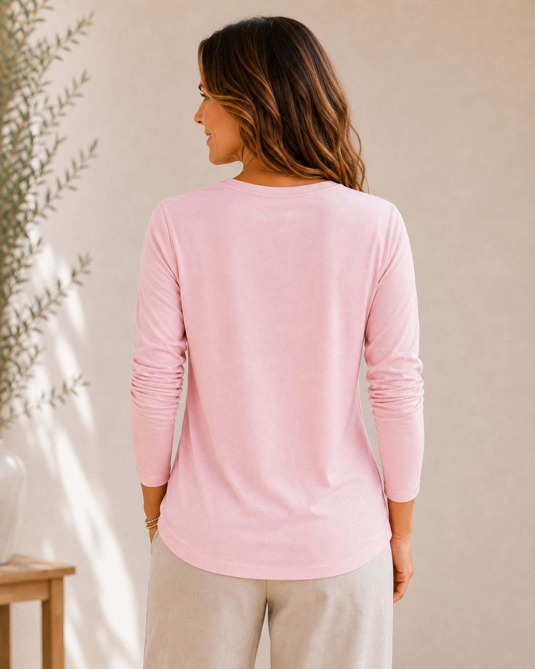 Women's 100% Cotton Crew Neck Tee