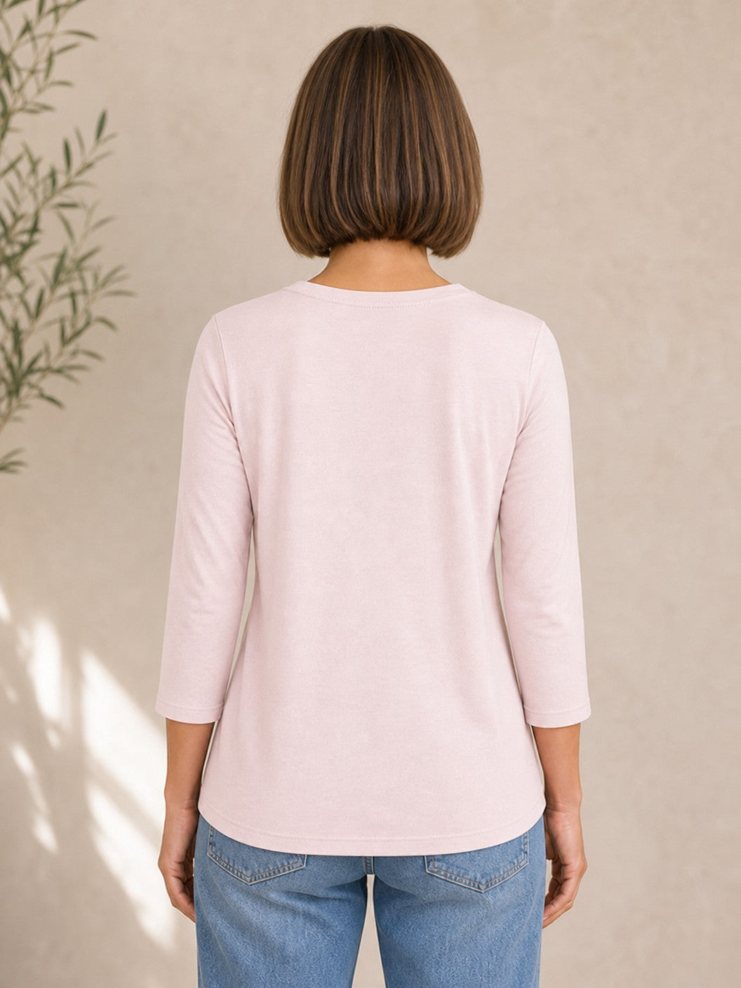 100% Cotton Solid Long Sleeve Tee