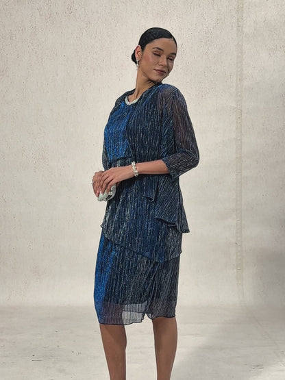 Chemisier superposé à fleurs en mousseline