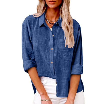 Women's Button Up 100% Cotton Shirt