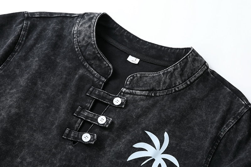 100% Cotton Henley Shirt