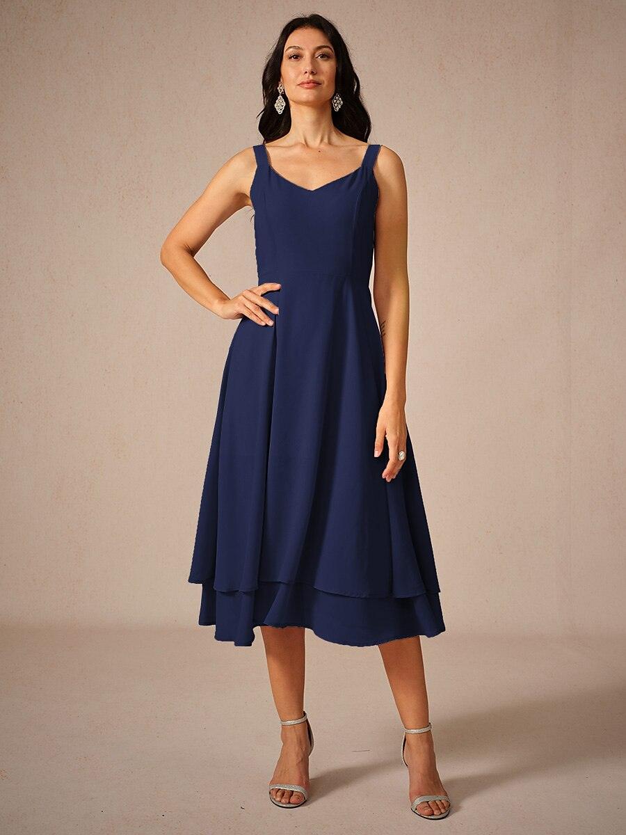 Ensemble robe en mousseline de soie et dentelle de couleur unie